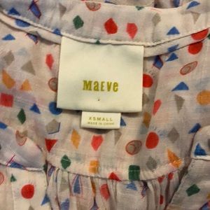 Anthropologie Maeve multi colored top
